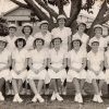 Margaret Slowgrove in NSW State Vigoro team, aged 14, 1952